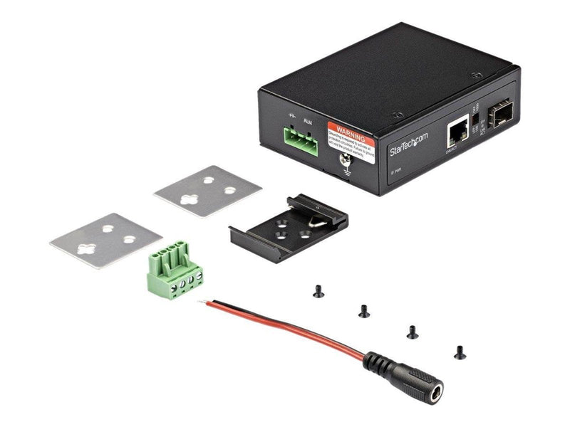 StarTech.com Industrial Fiber to Ethernet Media Converter