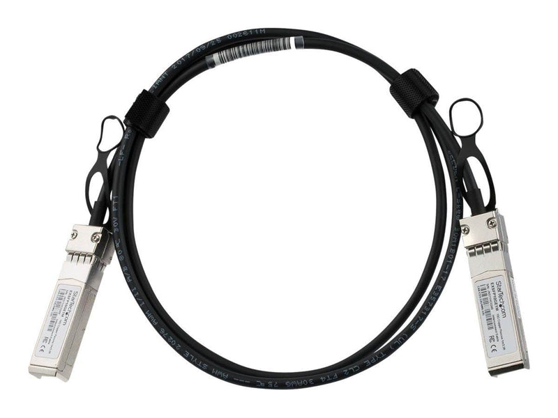 StarTech.com Juniper EX-SFP-10GE-DAC-1M Comp SFP+ Cable - 1 m (3.3 ft.) - 10GBase direct attach cable - 1 m - black - Schwarz - 1m