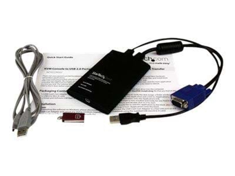 StarTech.com KVM Console zu Notebook USB 2.0 Portable Crash Cart Adapter mit File Transfer