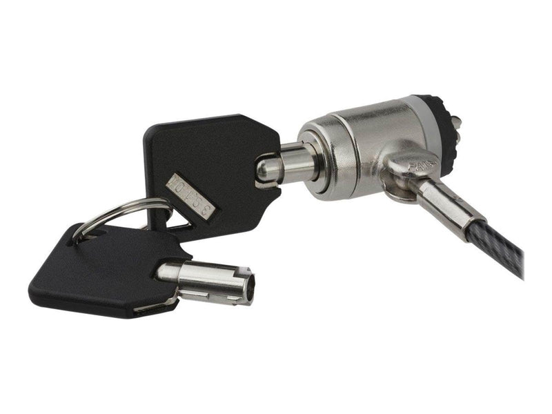 StarTech.com Keyed Cable Lock - Push-to-Lock Button - 2 m / 6.5' Cable - security cable lock