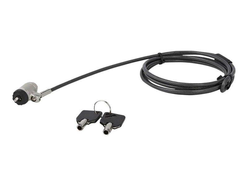 StarTech.com Keyed Cable Lock - Push-to-Lock Button - 2 m / 6.5' Cable - security cable lock