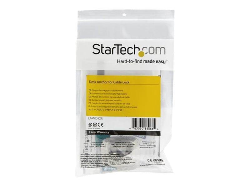 StarTech.com Laptop Cable Lock Anchor - Computer Security Cable Anchor - lock anchor