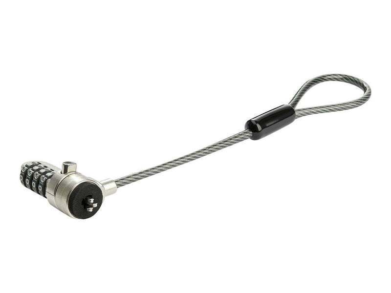 StarTech.com Laptop Cable Lock Expansion Loop - 6" / 15 cm Branch Cable & K-Slot Combination Lock - Computer Security Cable (BRNCHLOCK) security cable lock