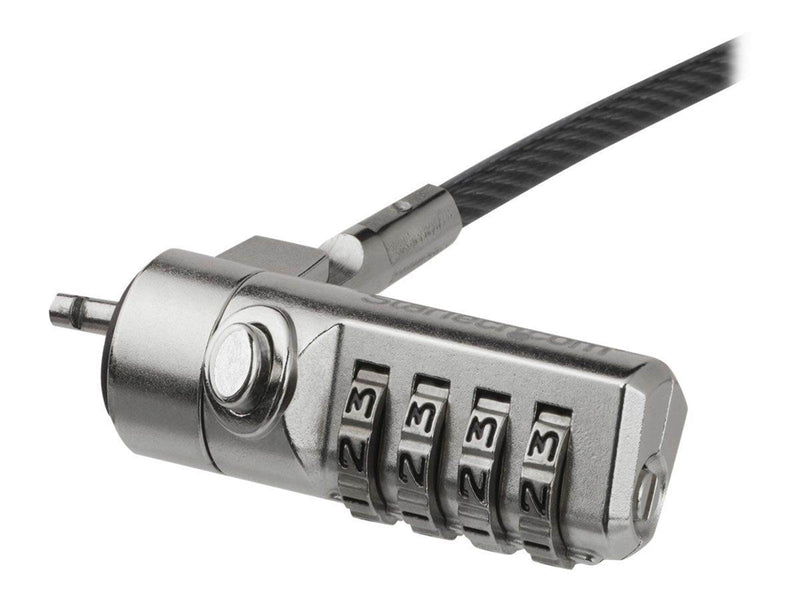 StarTech.com Laptop Cable Lock - Swivel Hinge - 4-Digit Combination Lock security cable lock