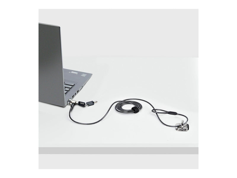 StarTech.com Laptop cable lock 6Ft Compatible With Noble Wedge Laptop Cable Lock 6Ft (2m) Anti-Theft Keyed Lock Security Cable