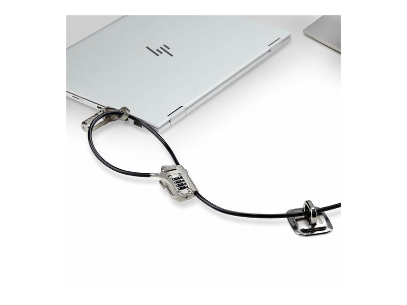 StarTech.com Laptop/Desktop & Peripheral Lock Kit 9.8ft (3m) Cable - workstation locking kit - theft-deterring - TAA Compliant