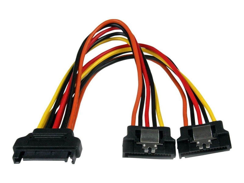 StarTech.com Latching SATA Power Y Splitter Cable Adapter - M/F - power splitter - 15.24 cm