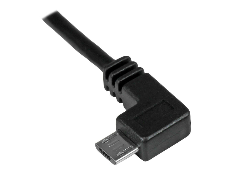 StarTech.com Left Angle Micro-USB Charge-and-Sync Cable M/M 28/24AWG - USB cable - 1 m