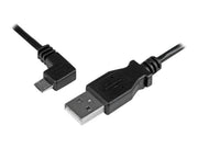 StarTech.com Left Angle Micro-USB Charge-and-Sync Cable M/M 28/24AWG - USB cable - 1 m