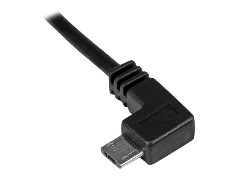 StarTech.com Left Angle Micro-USB Charge-and-Sync Cable M/M 28/24AWG - USB cable - 1 m