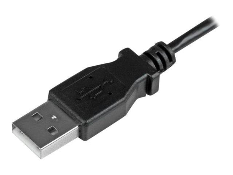 StarTech.com Left Angle Micro-USB Charge-and-Sync Cable M/M 28/24AWG - USB cable - 1 m