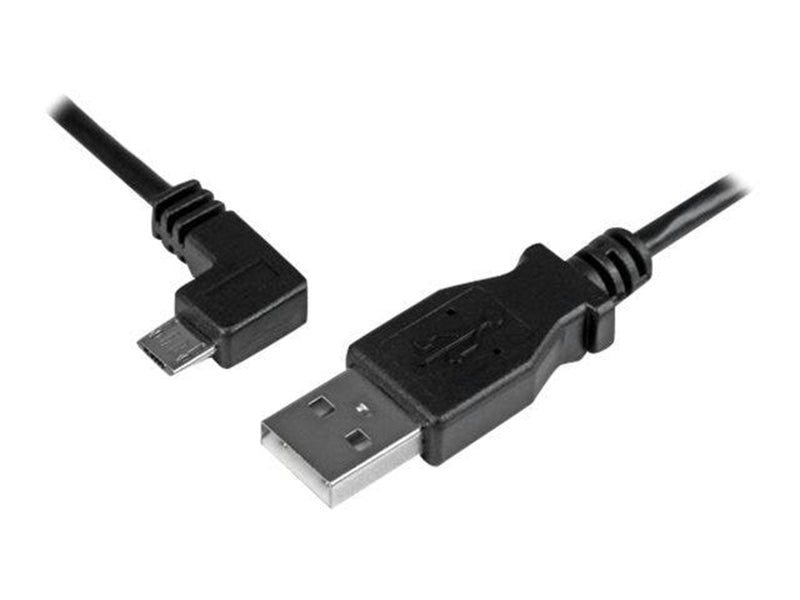 StarTech.com Left Angle Micro-USB Charge-and-Sync Cable M/M 28/24AWG - USB cable - 1 m