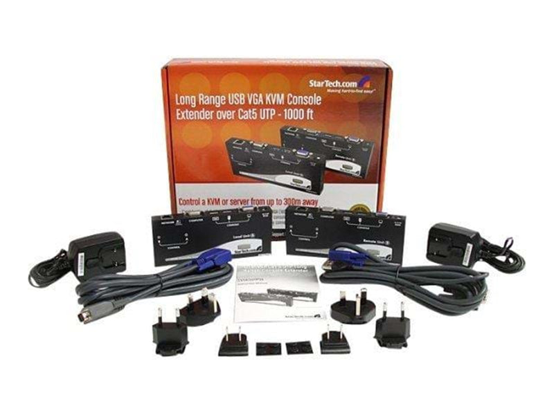 StarTech.com Long Range USB VGA KVM Console Extender over Cat5 UTP