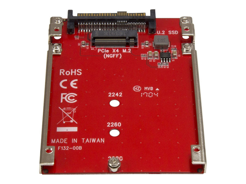 StarTech.com M.2 Drive to U.2 (SFF-8639) Host Adapter for M.2 PCIe NVMe SSDs - interfaceadapter - M.2 Card - U.2