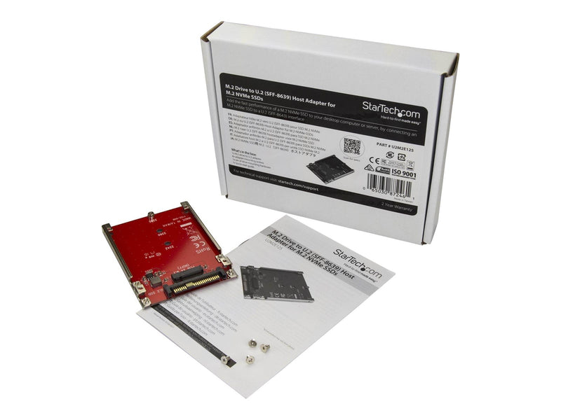 StarTech.com M.2 Drive to U.2 (SFF-8639) Host Adapter for M.2 PCIe NVMe SSDs - interfaceadapter - M.2 Card - U.2