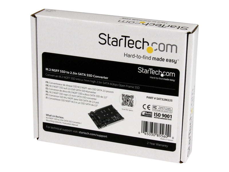 StarTech.com M.2 NGFF SSD zu 2.5in SATA Adapter Konverter