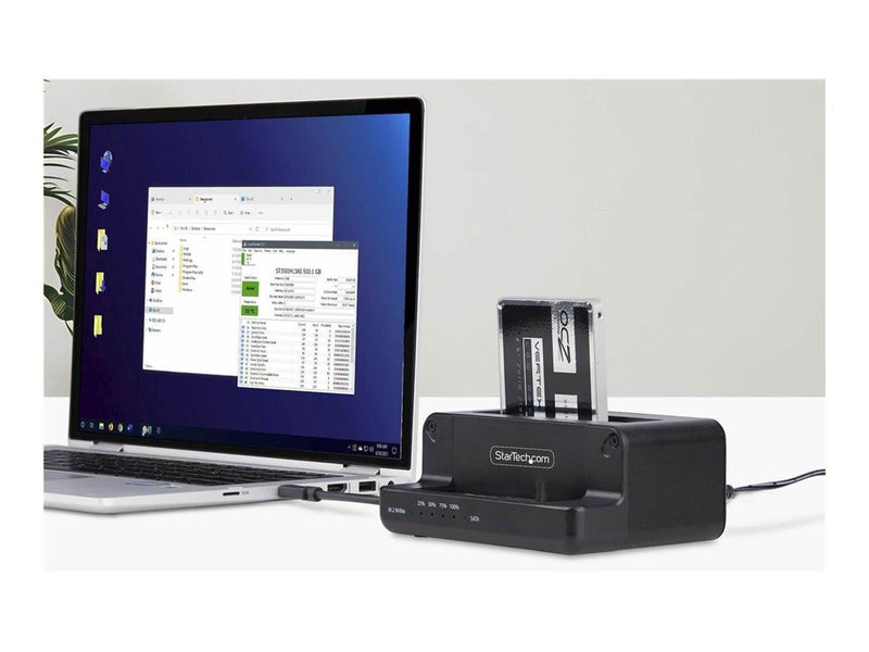 StarTech.com M.2 NVMe to 2.5/3.5" SATA Drive Duplicator Dual Bay Cloner - solid state / hard drive duplicator - TAA Compliant
