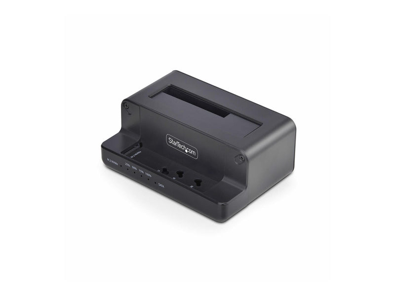 StarTech.com M.2 NVMe to 2.5/3.5" SATA Drive Duplicator Dual Bay Cloner - solid state / hard drive duplicator - TAA Compliant