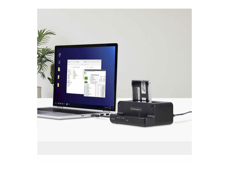 StarTech.com M.2 NVMe to 2.5/3.5" SATA Drive Duplicator Dual Bay Cloner - solid state / hard drive duplicator - TAA Compliant
