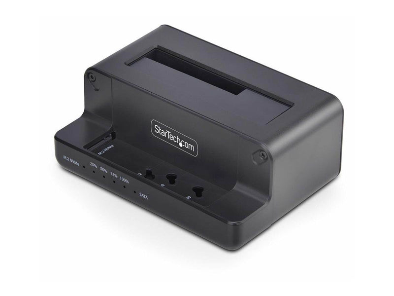 StarTech.com M.2 NVMe to 2.5/3.5" SATA Drive Duplicator Dual Bay Cloner - solid state / hard drive duplicator - TAA Compliant