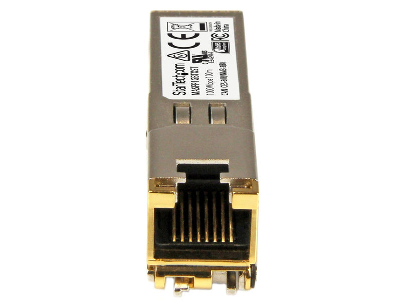 StarTech.com MASFP1GBTXST Cisco Meraki MA-SFP-1GB-TX Compatible SFP Module - 1000BASE-T - SFP to RJ45 Cat6/Cat5e - 10/100/1000 Mbps - RJ-45 100m - Cisco Meraki MS225 MX400 MS250
