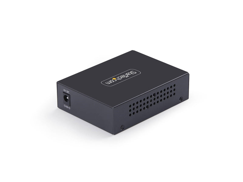 StarTech.com MCM10G6SSFP 10GbE Multi-Gigabit Open SFP+ Fiber Media Converter Standalone 10 Gigabit Ethernet RJ-45 to 10GBASE-X SFP+ Single-Mode / Multi-Mode 16K Jumbo Frames - TAA