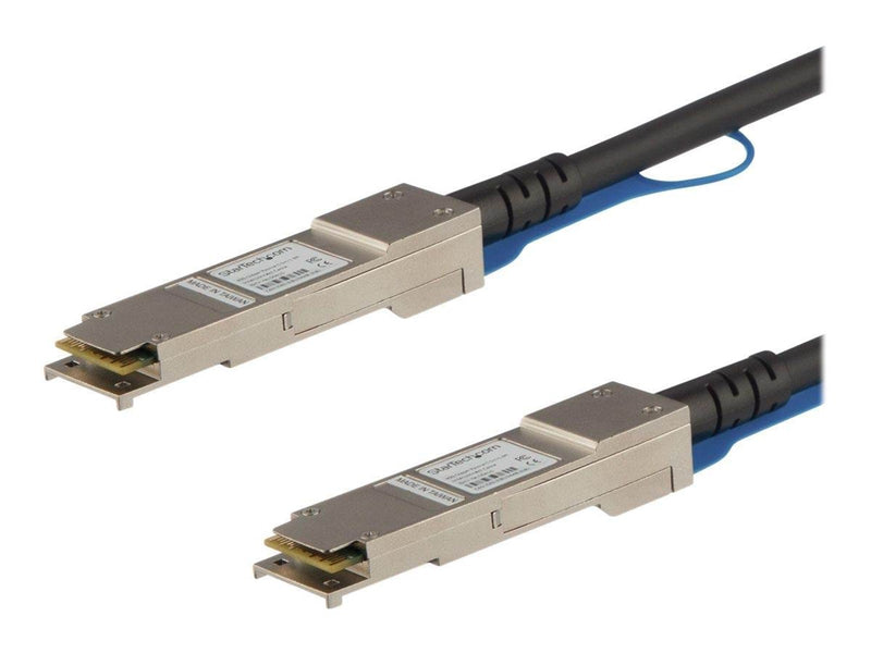 StarTech.com MSA Compliant QSFP+ Direct-Attach Twinax Cable - 5 m (16.4 ft) - 40 GbE - 40GBase direct attach cable - 5 m - black - Schwarz - 5m