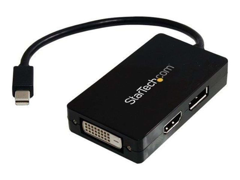 StarTech.com Mini DisplayPort to DisplayPort / DVI / HDMI Multifunction Adapter - adapter för video / ljud - DisplayPort / HDMI / DVI