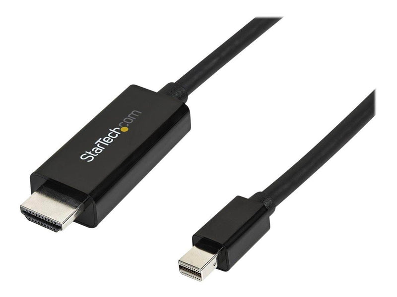 StarTech.com Mini DisplayPort to HDMI Adapter Cable - 3 m (10 ft) - 4K 30Hz - video cable - DisplayPort / HDMI - 3 m
