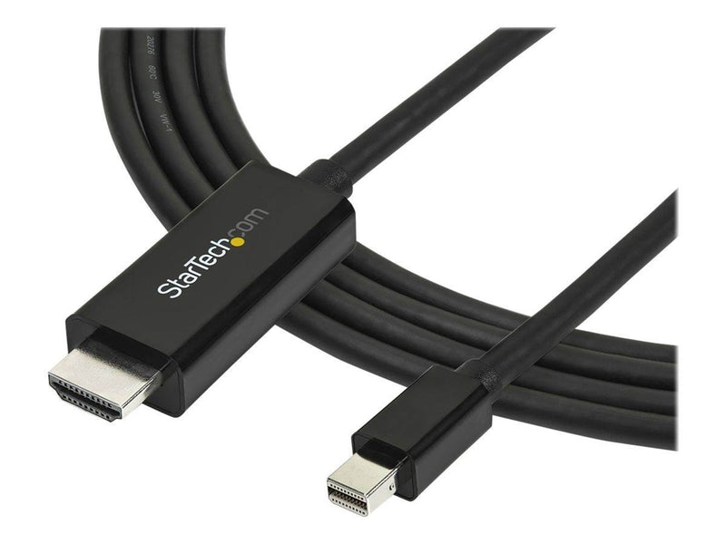 StarTech.com Mini DisplayPort to HDMI Adapter Cable - 3 m (10 ft) - 4K 30Hz - video cable - DisplayPort / HDMI - 3 m