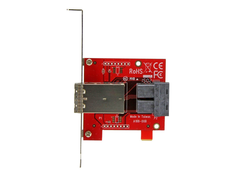 StarTech.com Mini-SAS Adapter - Dual SFF-8643 to SFF-8644 - 12Gbps - SAS internal to external panel