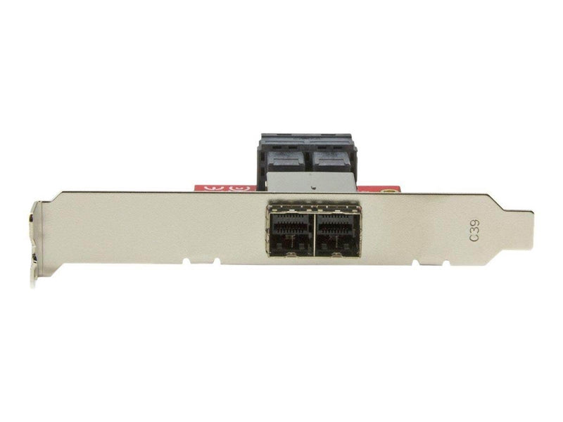 StarTech.com Mini-SAS Adapter - Dual SFF-8643 to SFF-8644 - 12Gbps - SAS internal to external panel