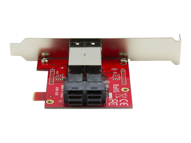 StarTech.com Mini-SAS Adapter - Dual SFF-8643 to SFF-8644 - 12Gbps - SAS internal to external panel