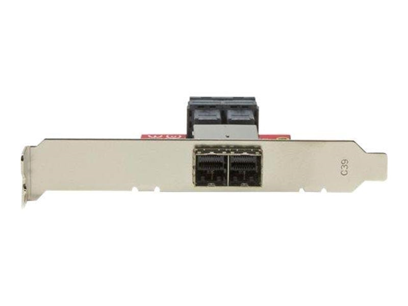 StarTech.com Mini-SAS Adapter - Dual SFF-8643 to SFF-8644 - 12Gbps - SAS internal to external panel