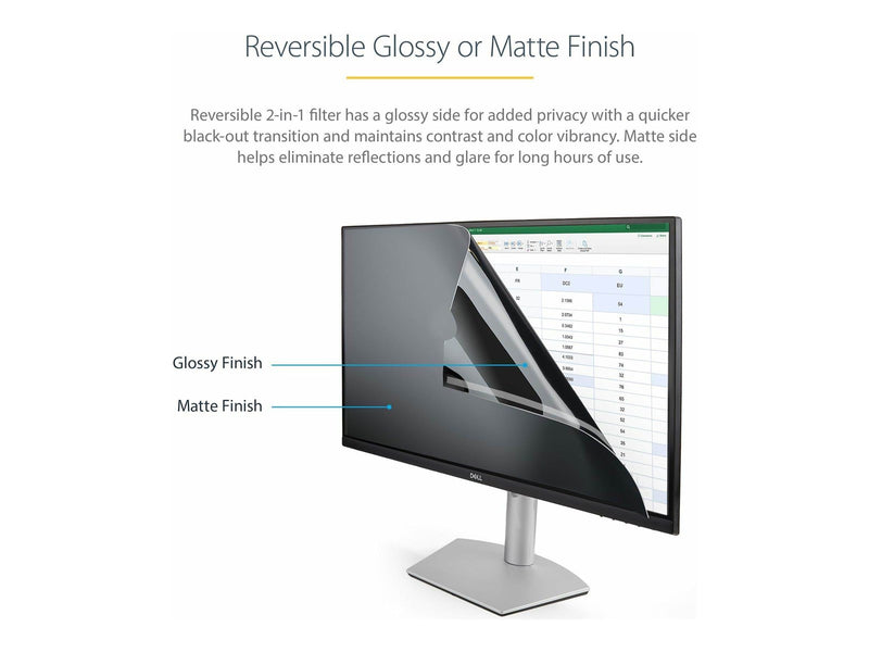 StarTech.com Monitor Privacy Screen for 20 inch PC Display Computer Screen