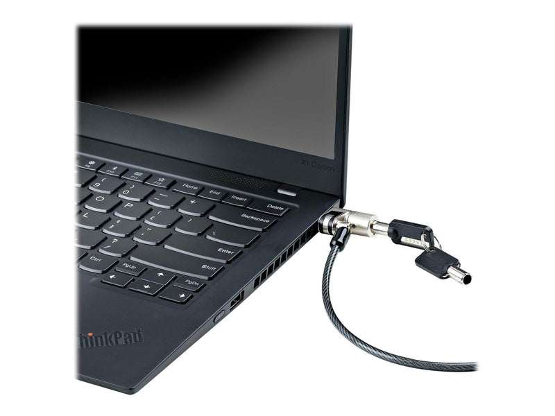 StarTech.com Nano Laptop Cable Lock 6ft (2m) Anti-Theft Keyed Lock Security Cable Locks Nano Slot Computers