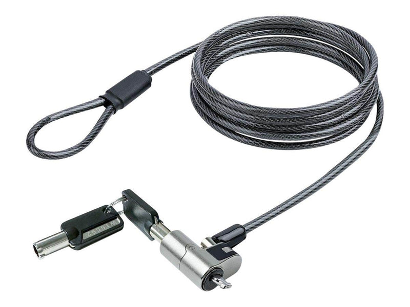 StarTech.com Nano Laptop Cable Lock 6ft (2m) Anti-Theft Keyed Lock Security Cable Locks Nano Slot Computers
