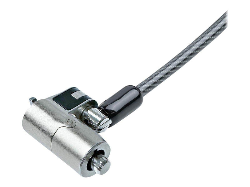 StarTech.com Nano Laptop Cable Lock 6ft (2m) Anti-Theft Keyed Lock Security Cable Locks Nano Slot Computers