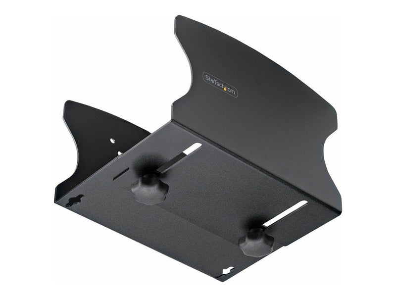 StarTech.com PC Wall Mount Bracket For Desktop Computers Up To 40lb Toolless Width Adjustment 1.9-7.8in (50-200mm) Heavy-Duty Steel CPU Tower/Case Shelf/Holder