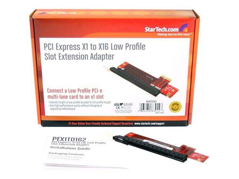 StarTech.com PCI-Express x1 zu Low Profile x16 Slot Extension Adapter