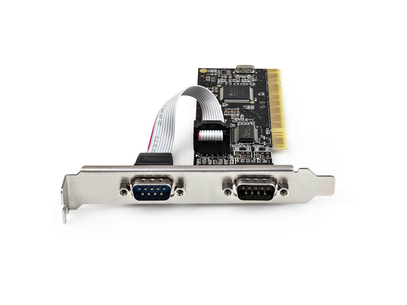 StarTech.com PCI2S1P2 PCI Serial Parallel Combo Card with Dual Serial RS232 Ports (DB9) & 1x Parallel LPT Port (DB25)