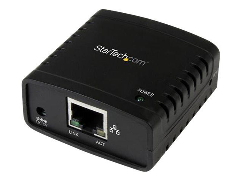 StarTech.com PM1115U2 10/100Mbps Ethernet to USB 2.0 Network LPR Print Server