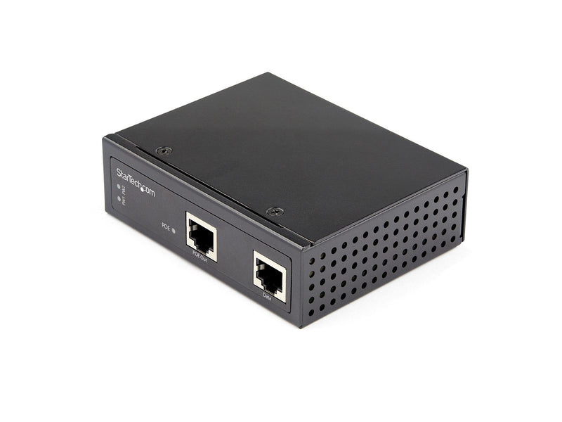 StarTech.com POEINJ1G90W Industrial Gigabit PoE Injector - High Speed/High Power 90W - 802.3bt PoE++ 52V-56VDC DIN Rail UPoE/Ultra Power Over Ethernet Injector Adapter -40C to +75C Rugged