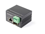 StarTech.com PoE+ Industrial Fiber to Ethernet Media Converter 30W