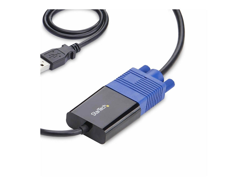 StarTech.com Portable Laptop Crash Cart Adapter USB/VGA/Mini DisplayPort KVM Console File Transfer and Video Capture - KVM switch - 1 ports - TAA Compliant