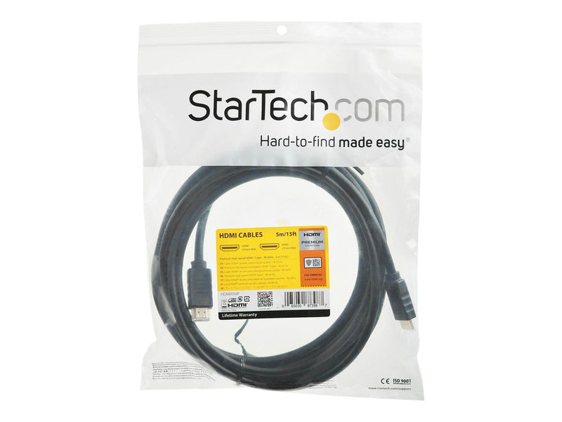 StarTech.com Premium High Speed HDMI Cable with Ethernet - 4K 60Hz - 5M