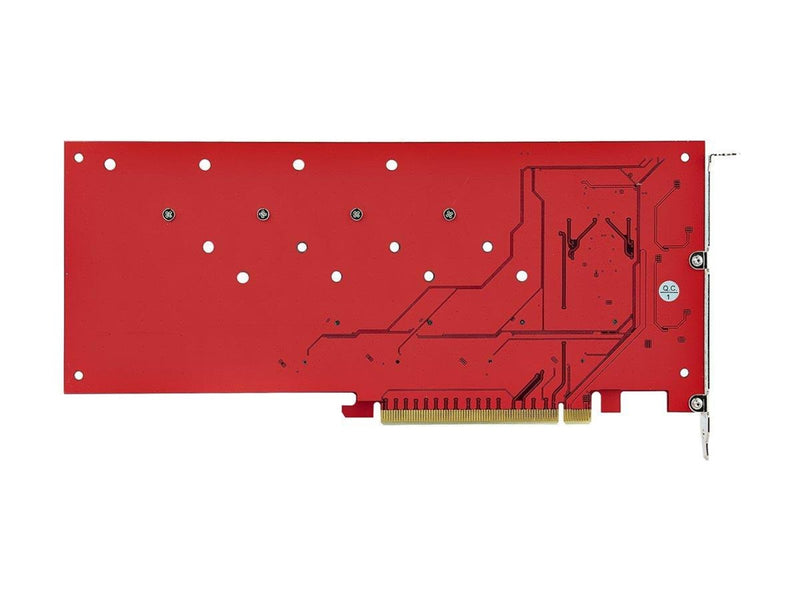 StarTech.com Quad M.2 PCIe Adapter Card x16 Quad NVMe or AHCI M.2 SSD to PCI Express 4.0 Up to 7.8GBps