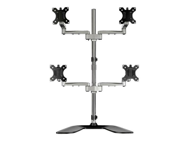 StarTech.com Quad-Monitor Stand - For up to 32" VESA Mount Monitors - stand (adjustable arm)
