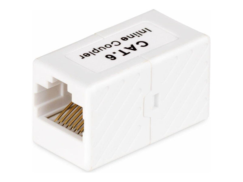 StarTech.com RJ45 Coupler Inline Cat6 Coupler Female to Female (F/F) T568 Connector Unshielded Ethernet Cable Extension (IN-CAT6-COUPLER-U1) - network coupler - white - Weiß