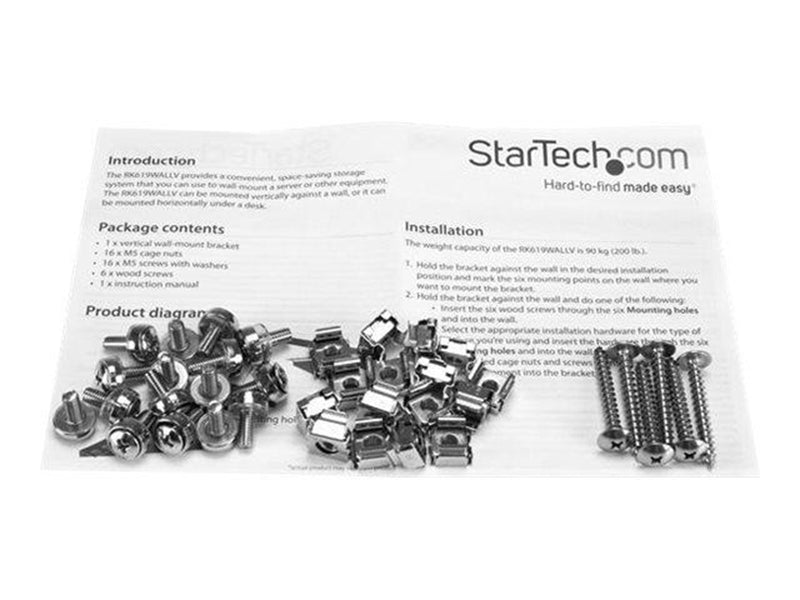 StarTech.com RK619WALLV - 6U - Wall Mount Bracket